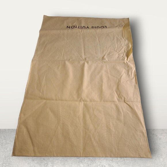 Authentic Louis Vuitton Tan Cotton Envelope Dust Bag - Picture 7 of 8